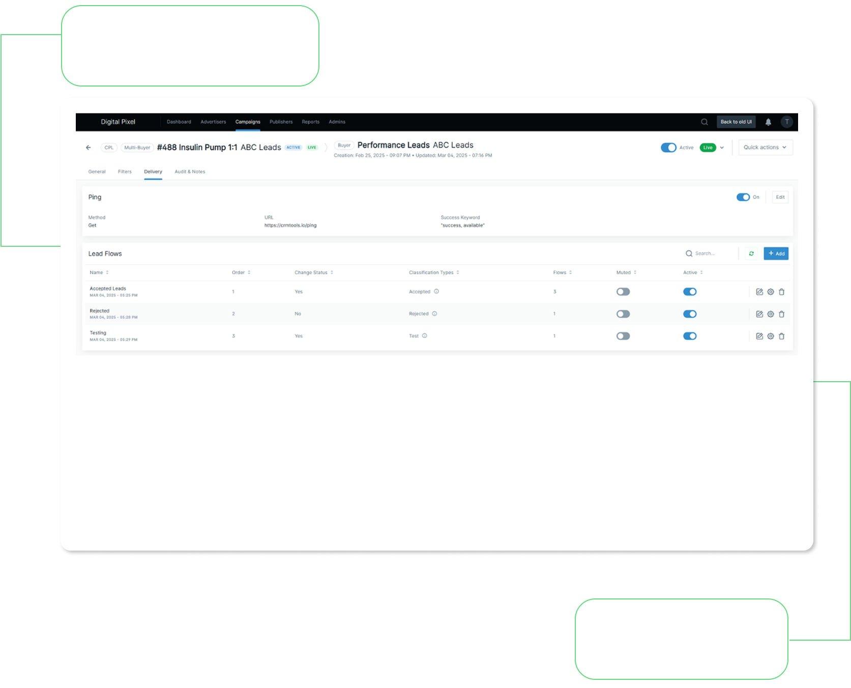 Image Dashboard Ping Tree